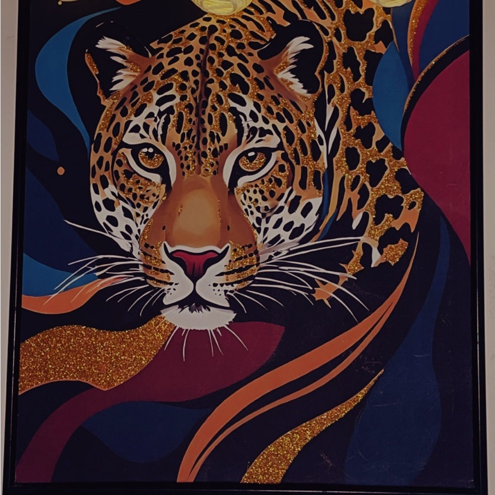 Vibrant Leopard Art Print
